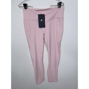 Fabletics Women Activewear Pants M Pink Pureluxe Legging Phone Pocket NWT$74